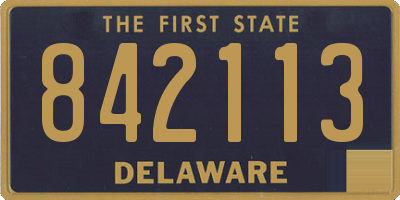 DE license plate 842113