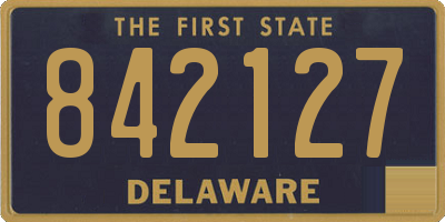 DE license plate 842127