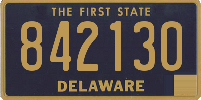 DE license plate 842130