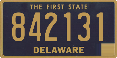 DE license plate 842131