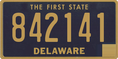 DE license plate 842141
