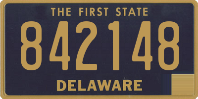 DE license plate 842148