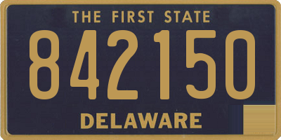 DE license plate 842150