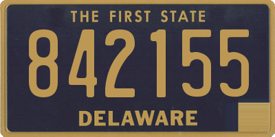 DE license plate 842155