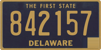 DE license plate 842157