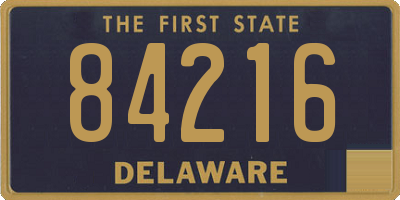DE license plate 84216