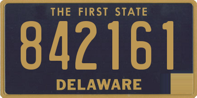 DE license plate 842161