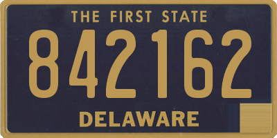 DE license plate 842162