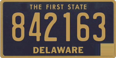DE license plate 842163