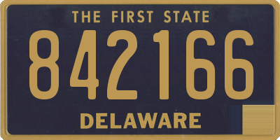 DE license plate 842166