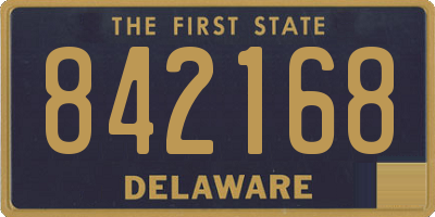 DE license plate 842168