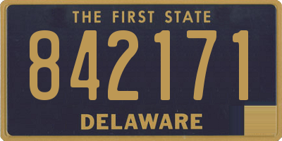 DE license plate 842171
