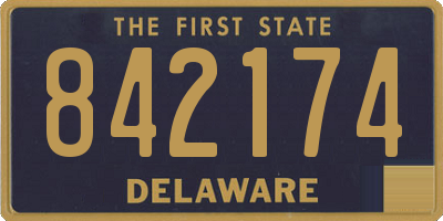 DE license plate 842174