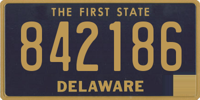 DE license plate 842186