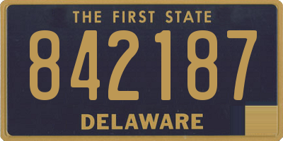 DE license plate 842187