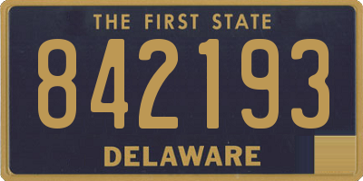 DE license plate 842193