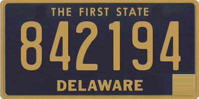 DE license plate 842194