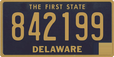 DE license plate 842199