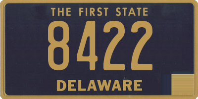 DE license plate 8422