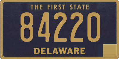 DE license plate 84220