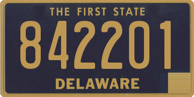 DE license plate 842201