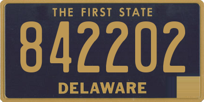 DE license plate 842202