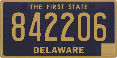 DE license plate 842206