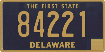 DE license plate 84221