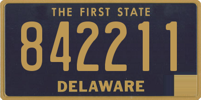 DE license plate 842211