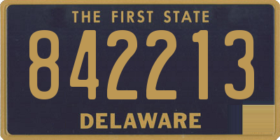 DE license plate 842213