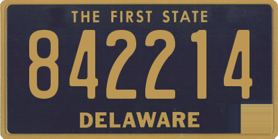 DE license plate 842214