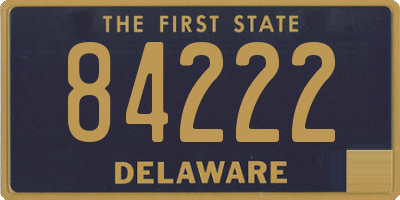 DE license plate 84222