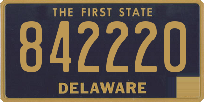 DE license plate 842220