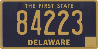 DE license plate 84223