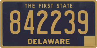 DE license plate 842239