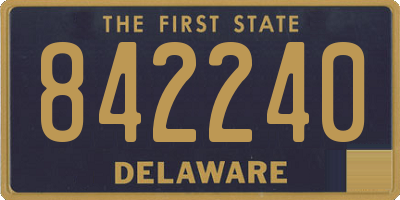DE license plate 842240