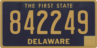 DE license plate 842249