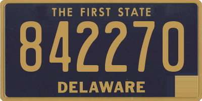 DE license plate 842270