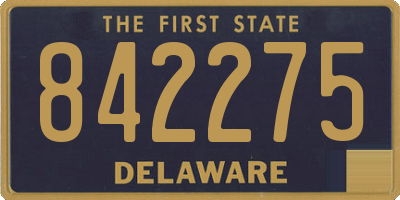 DE license plate 842275