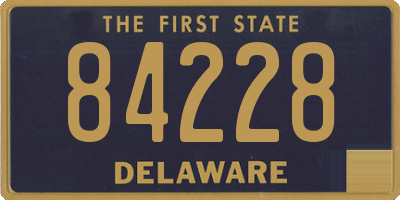 DE license plate 84228