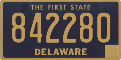 DE license plate 842280