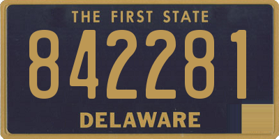 DE license plate 842281