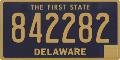 DE license plate 842282