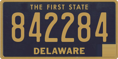 DE license plate 842284