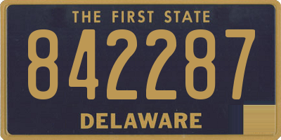 DE license plate 842287