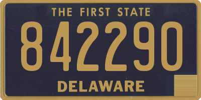 DE license plate 842290