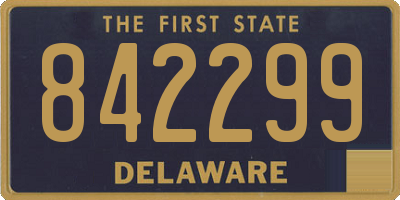 DE license plate 842299