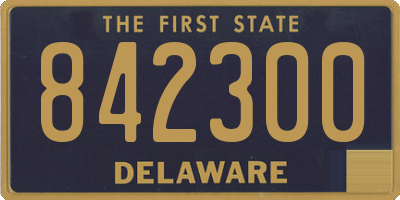 DE license plate 842300