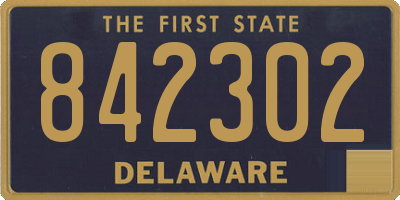DE license plate 842302