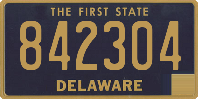 DE license plate 842304